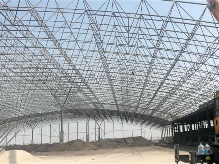 诸暨钢厂料仓网架工程